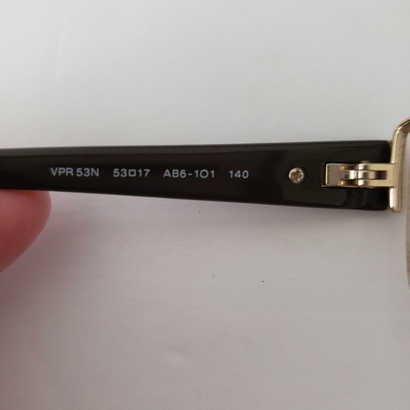 COPY - Prada Semi Rimless Silver/Bown Eyeglass Frames - Picture 5 of 8